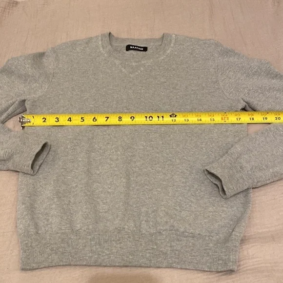 NAADAM GRAY COTTON CREW NECK SWEATER. Size Xs